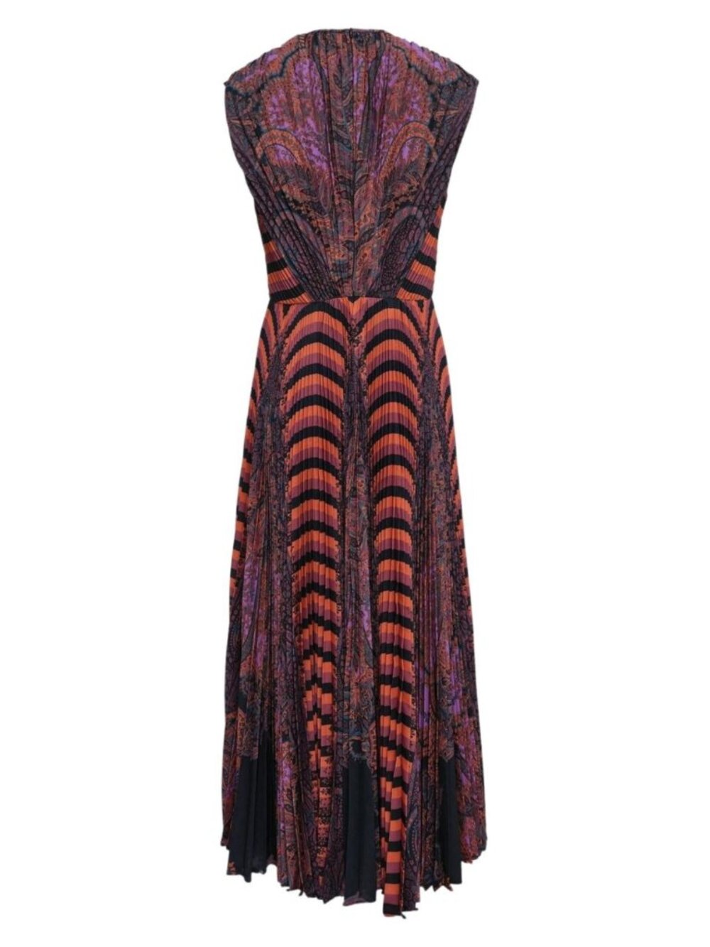 Ulla Johnson Violeta Pleated Sleeveless Midi Dress NWT Amethyst Sz 6 - Picture 2 of 5